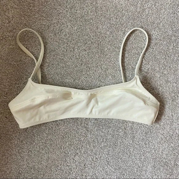 Solid & Striped Elsa White Bikini Top - Picture 2 of 3